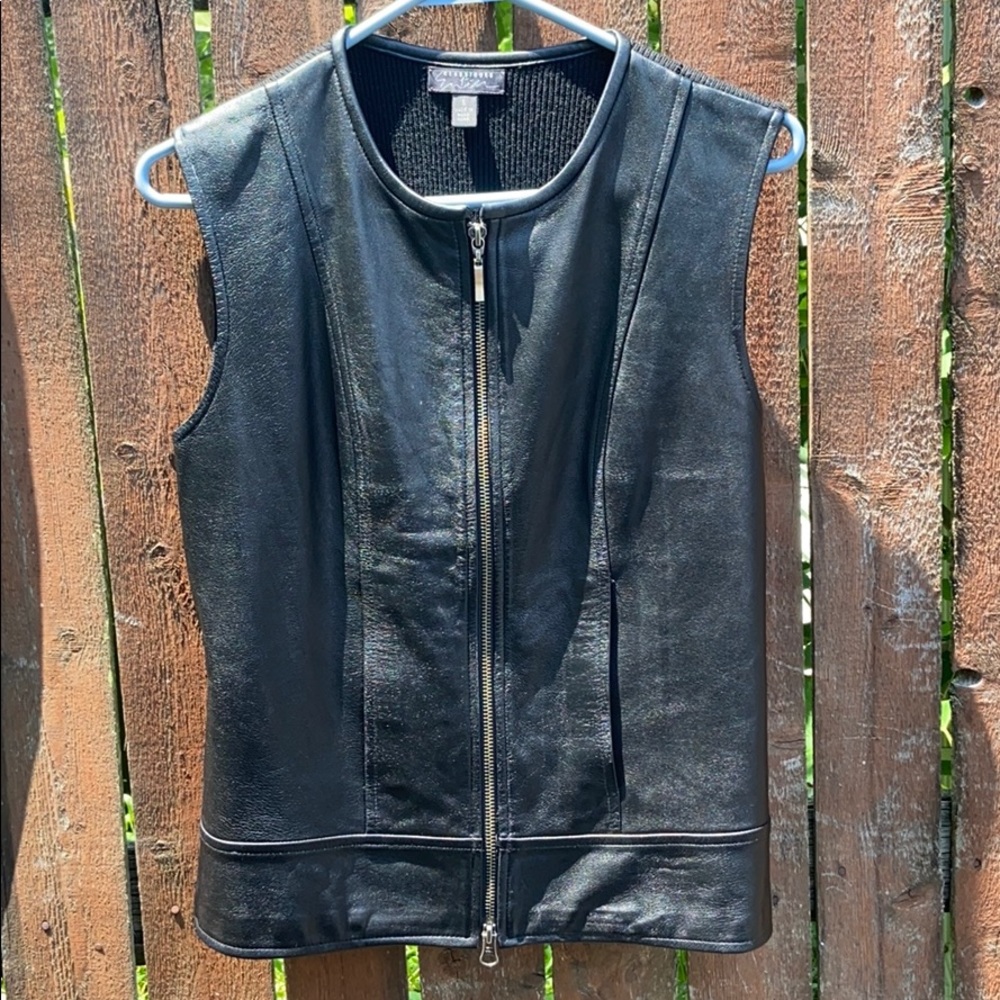 Classiques Entier womens leather vest size S